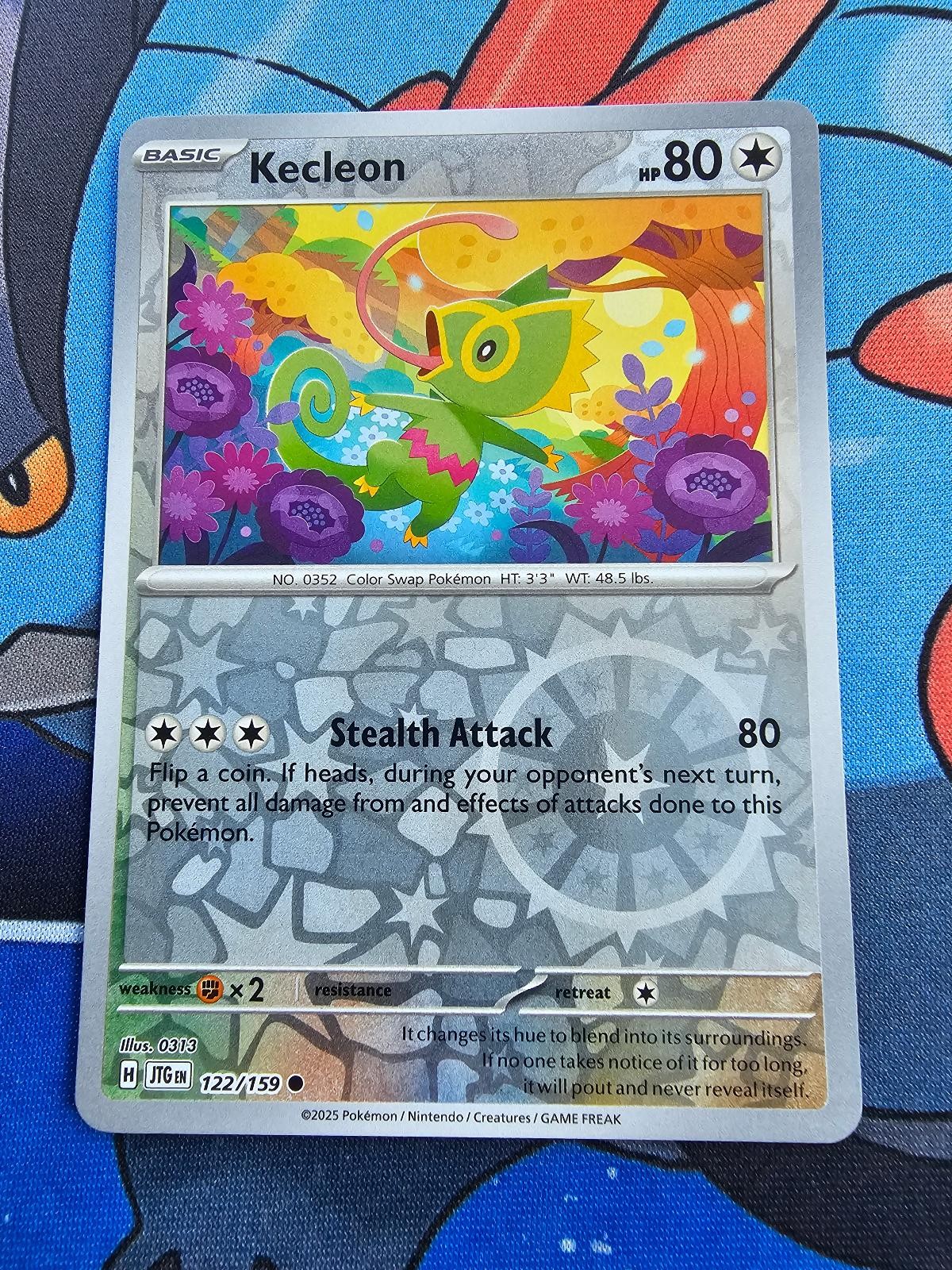 Kecleon 122/159 Common Journey Together Pokemon Reverse Holo Near Mint