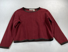 NWT J.Jill Petite Women's Russet Red Made In USA Sweater Top, Size Petite S