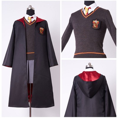 Harry Potter Hermione Granger Cosplay Costume Gryffindor School Kid Adult  Size | eBay