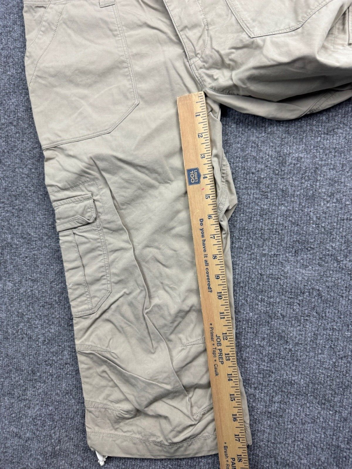 Arc'Teryx Pantalone Donna 27 4 Beige Tasche Cargo Cropped Dritto Coulisse Gamba