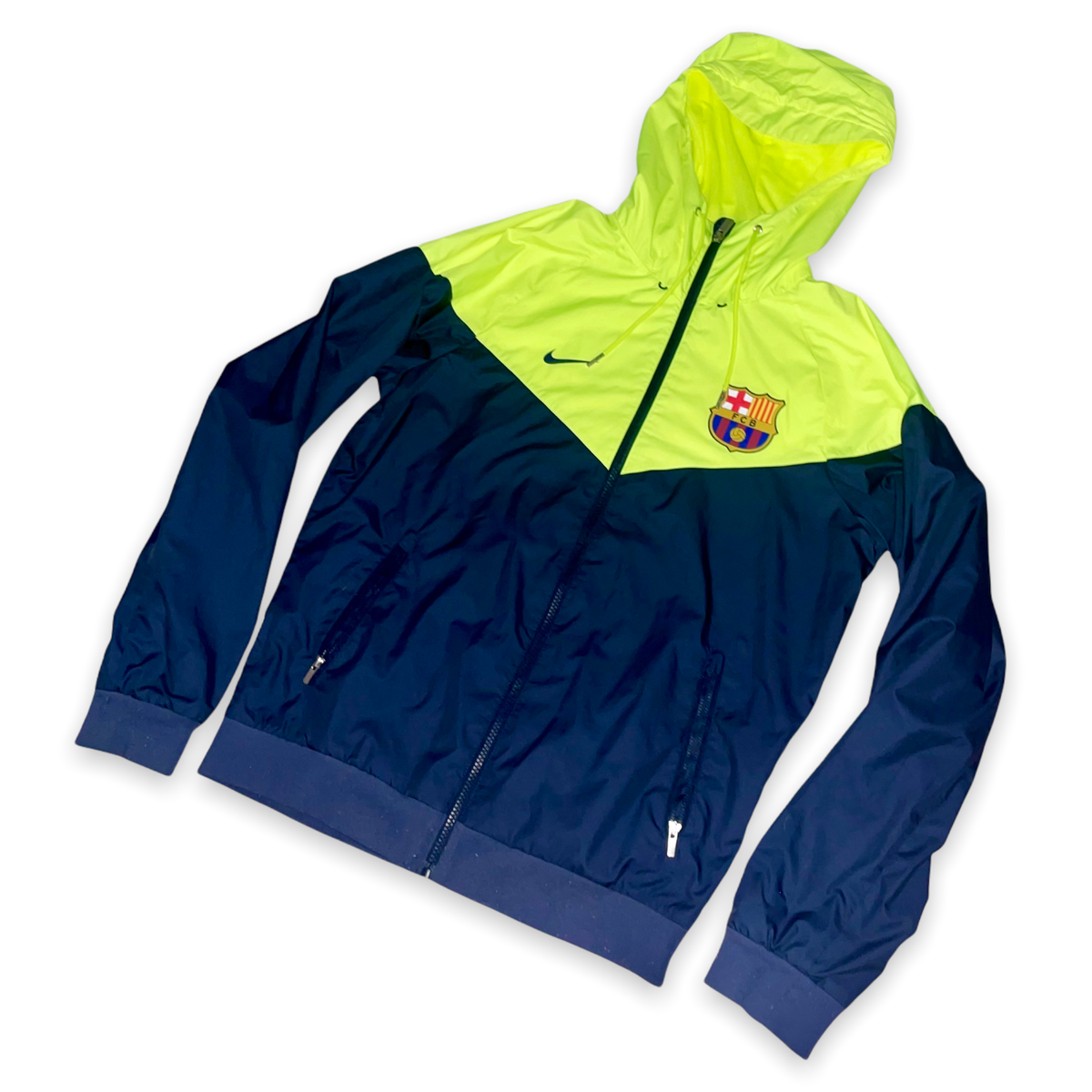 【新品未使用】Nike FC Barcelona ウィンドブレーカー L Rare FCB Nike Windrunner Jacket Glanz Nylon Jacket Barcelona