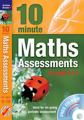 Ten Minute Maths Assessments Ages 9-10, Andrew Brodie, Used Excellent Book