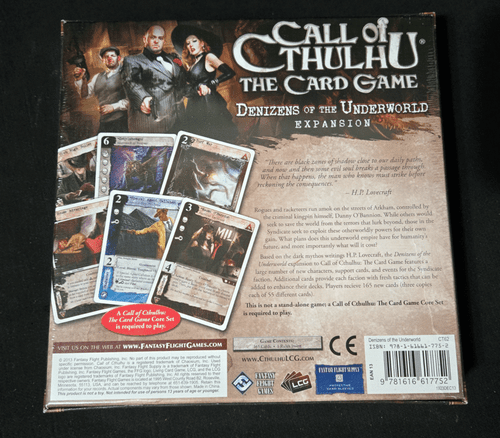 Call Of Cthulhu El Juego de Cartas Denizens Of The Underworld Juego de Mesa Expansión - Imagen 2 de 2