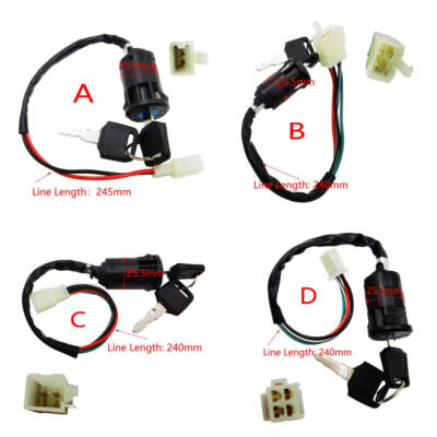 1pcs Universal Motorcycle Ignition Switch Key ATV For Honda For Yamaha For Kawas