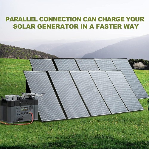 3456Wh LiFePO4 Batería Power Station Portátil con Panel Solar 400W para RV, Camp - Imagen 11 de 15