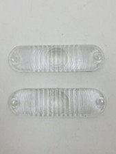 1963-1970 Amc Rambler Park Lamp Turn Signal Lens Set Clear Color New 826-set