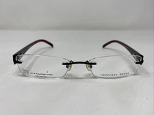 Geoffrey Beene GLOWING BUR 54-19-140 Burgundy Rimless Eyeglasses Frame QC38