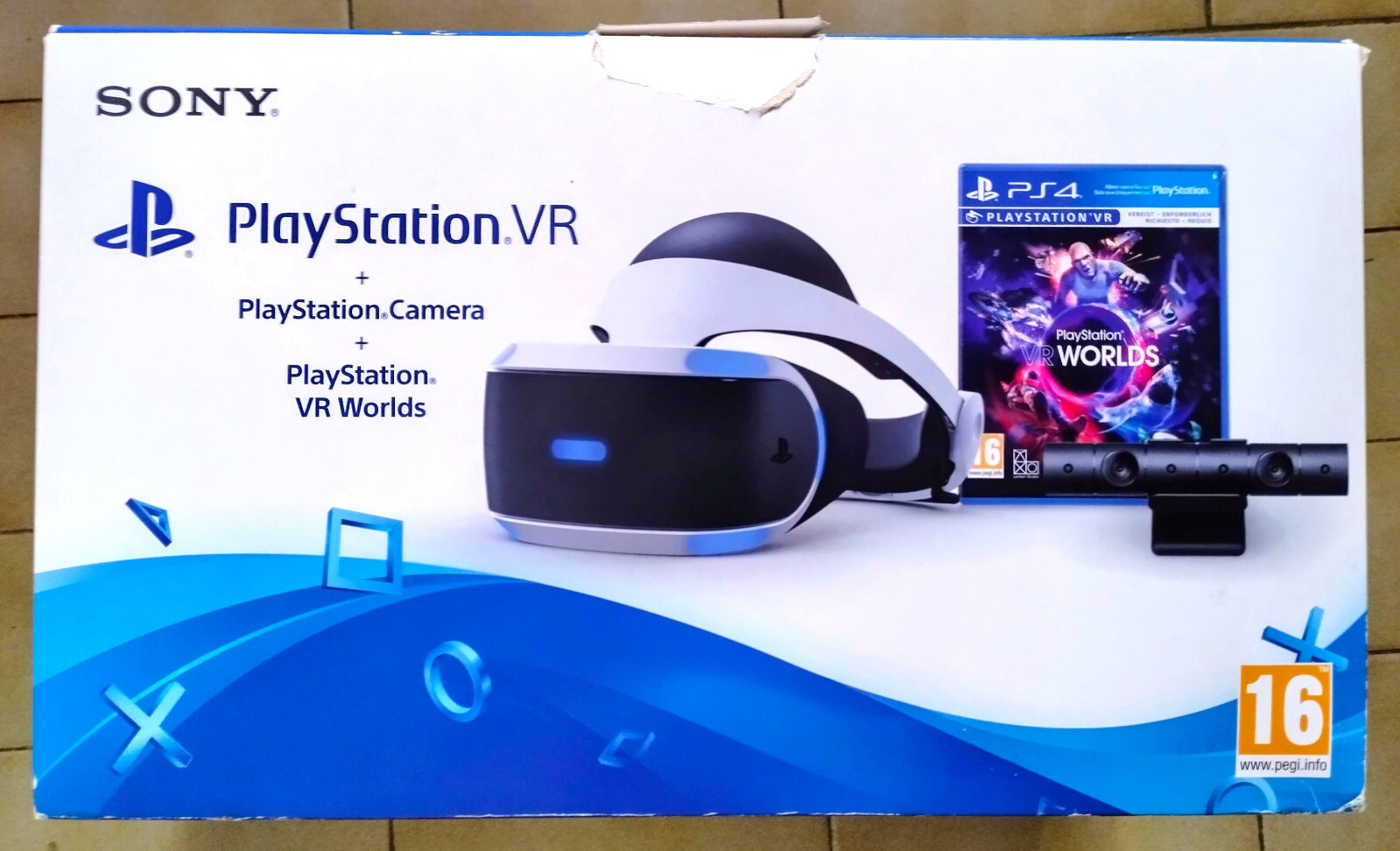 Sony Casque PlayStation VR + caméra + jeu VR Worlds pour PS4  (voir photos)