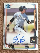 Casey Soltis 2015 Bowman Chrome Prospect Autographs #BCAP-CS Marlins Rookie