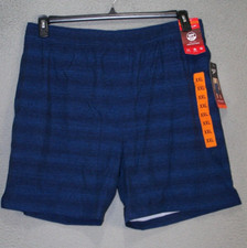 Speedo Swim Trunks Adult XXL 2XL 38W Blue Black 50 UPF Lined Beach Surf Mens