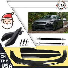 For Audi A4 A5 A6 A7 B7 Front Bumper Lip Splitter Spoiler/ Body Kit Side Skirt