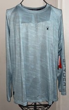 Spyder Swim Rash Guard Shirt Mens XL Quick Dry Camo Green Surf Sand Sun Athletic