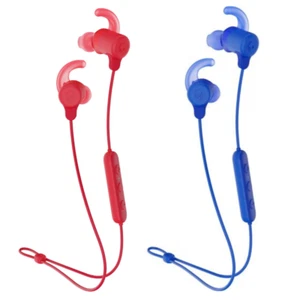Skullcandy Jib+ Casques actifs Bouds intra-auriculaires sans fil W/ Mic - Rouge ou bleu