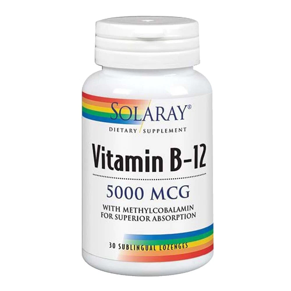 Cápsula de vitamina B12 Solaray vitaminas y minerales