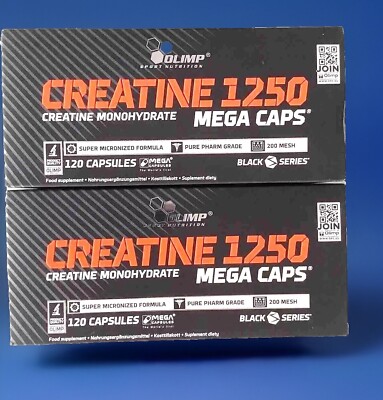 (77,08 /kg)Olimp Creatine 1250 Mega Caps 2 Pack je 120 Kapseln Kreatin Creatin