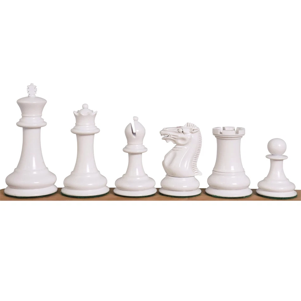 Juego de ajedrez para coleccionistas Jacques Cook Staunton 1849 - solo piezas de ajedrez - rojo y blanco Foto 2 de 4