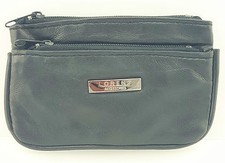 MENS LADIES QUALITY GENUINE LEATHER COIN CHANGE POUCH KEYS PURSE WALLET 1464