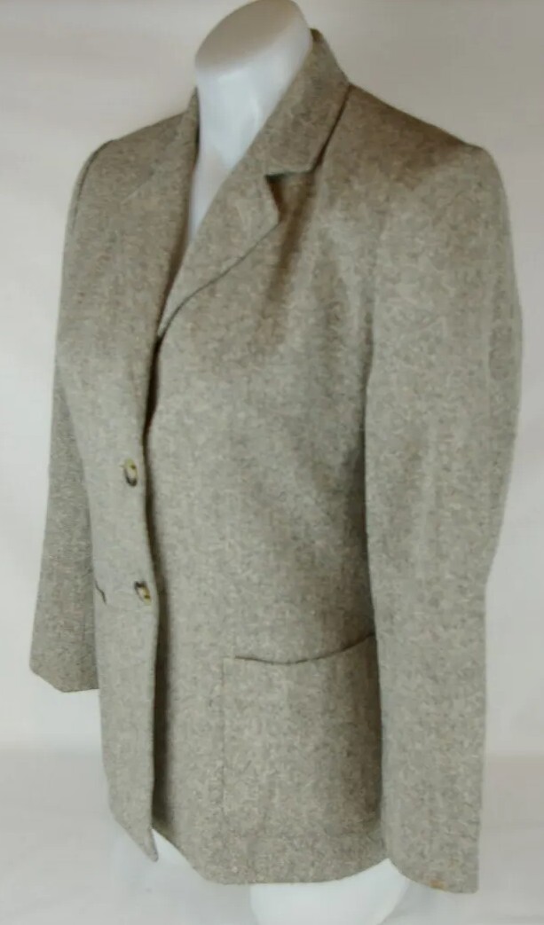 Talbots Petites Gray Fully Lined  2 Button Wool B… - image 10
