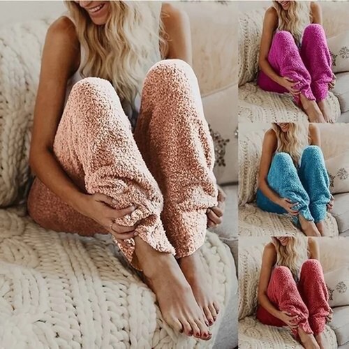Winter Night Pyjama Sleep Pants Plush 