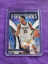 2022-23 Prizm Draft Keegan Murray  RC Rookie FIREWORKS-WHITE SPARKLE PRIZM