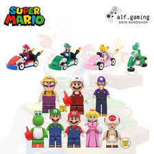 Super Mario Mini Figur Yoshi Peach Toad MOC C...
