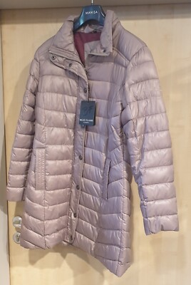 Damen Winterjacke Gr 38 Steppjacke Mantel taupe- beige ton Blue Flame NP 69,95 