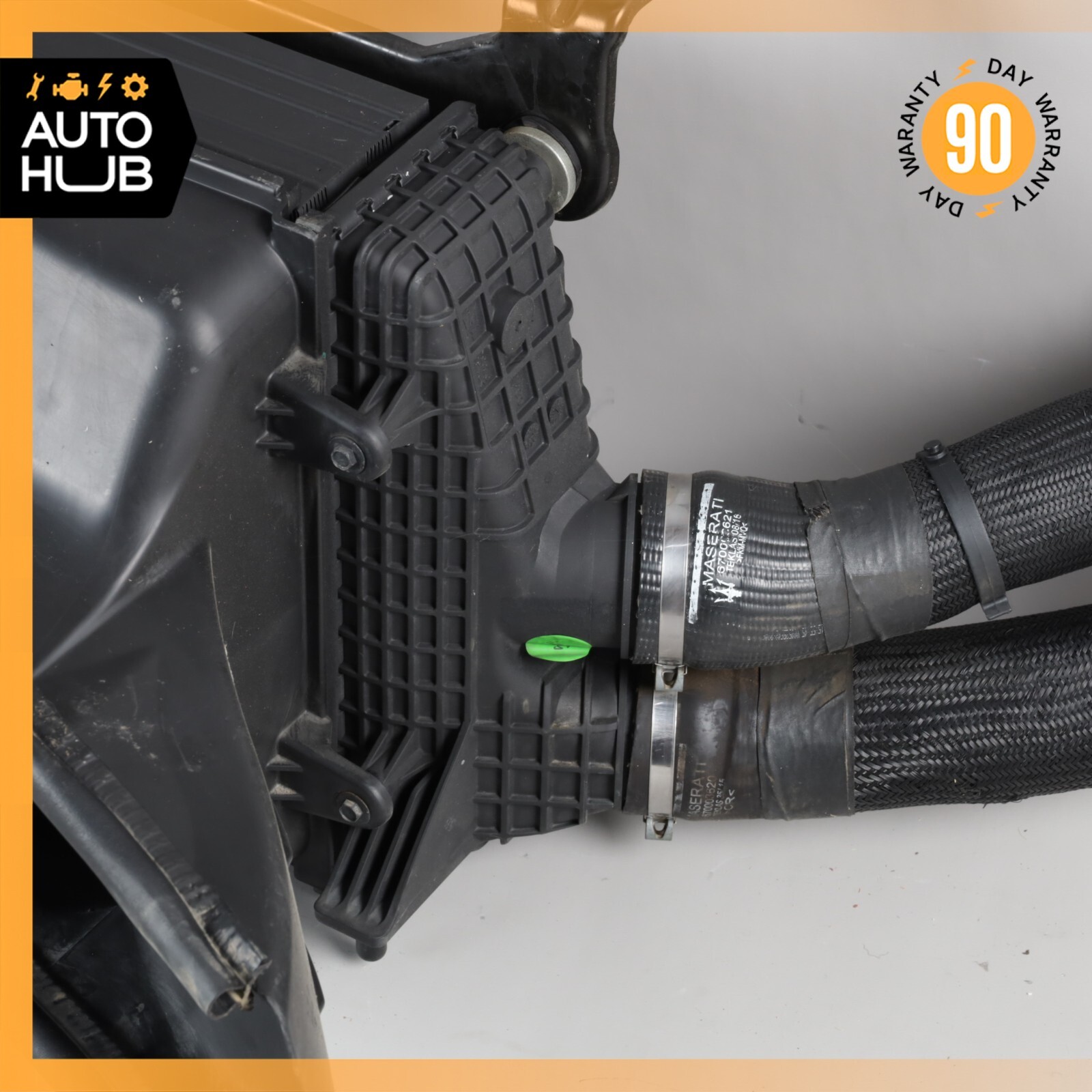 17-20 Maserati Quattroporte M156 Right Turbocharger Intercooler w/ Air Duct OEM