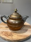 Antique Ornate Copper & Pewter Teapot, Rochester Stamping Works Co New York, EUC