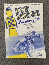 Rye House V Edinburgh Speedway Programme 11/05/86