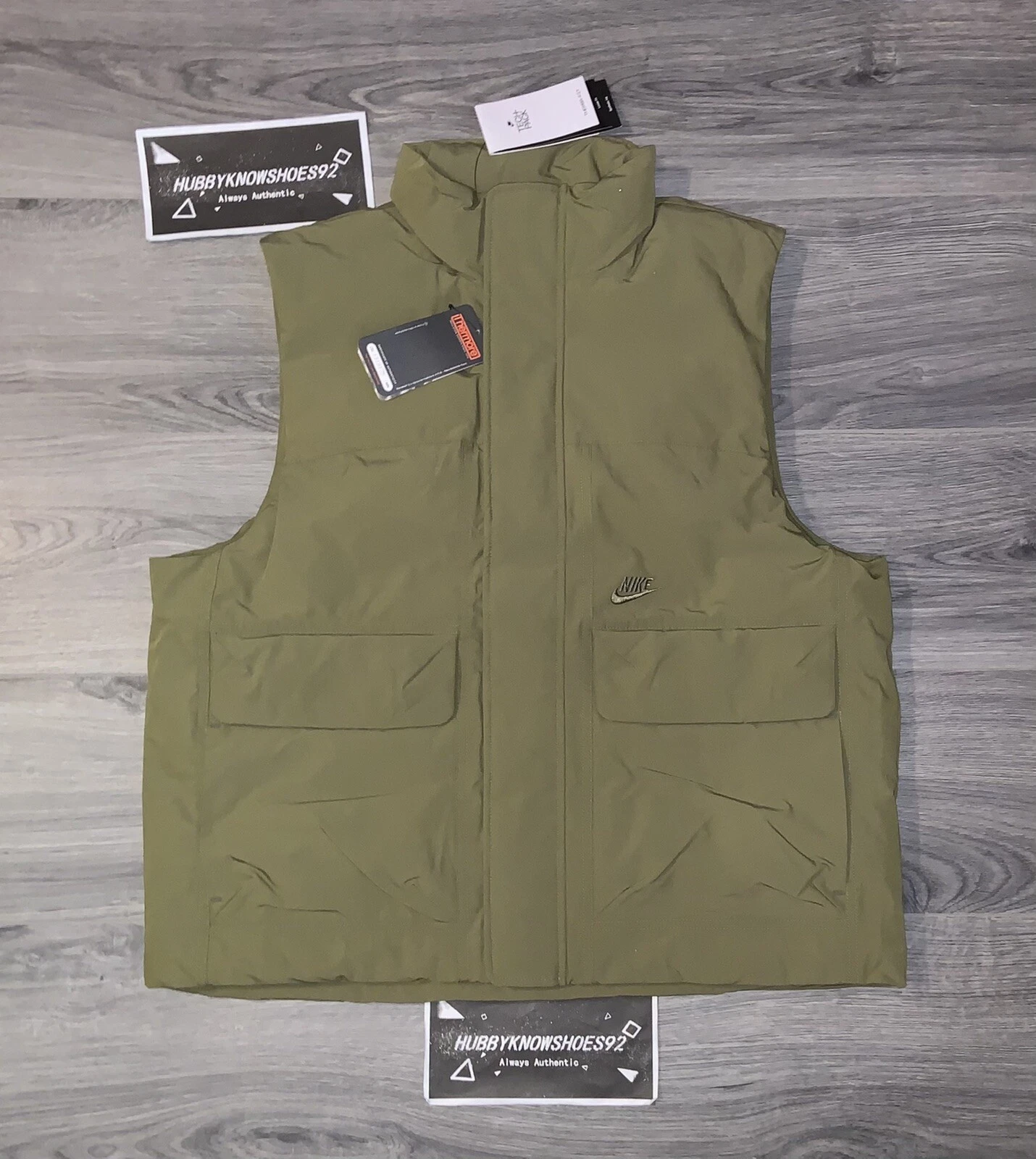 Nike Tech Pack Therma-Fit Insulated Olive Vest DQ4304-378 Men’s Size Medium NWT