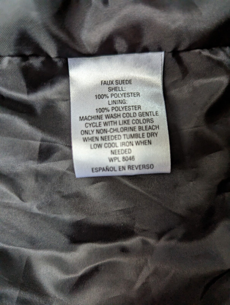 BRAND NEW INC International Concepts Mens Faux-Suede Jacket Dark