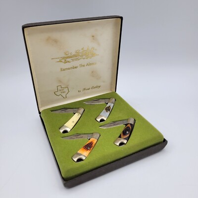 FROST CUTLERY Remember the Alamo Collectors Knives (4) with
