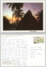 x00904  Petit Piton  St Lucia  postcard 1995 stamp