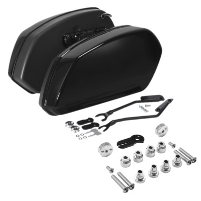 Hard Saddlebag and Docking Kit Fit For Harley Fat Boy Breakout FXBRS 2018-2025