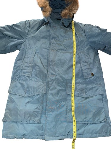 Rare Vintage Woolrich Fur Hooded Parka Coat/Jacket Goose Down Men’s Size Medium - Picture 4 of 14