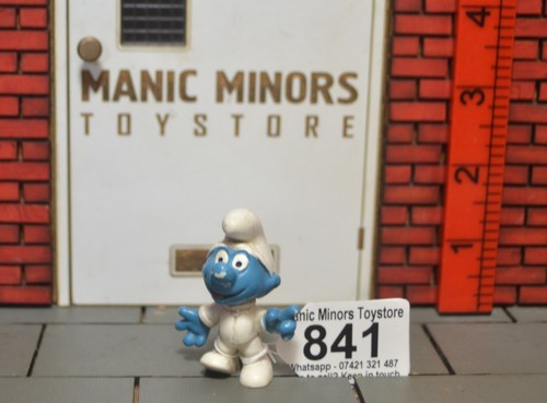 Vintage Smurf Smurfs Schlumpf Figure - Peyo Schleich - Astrosmurf - #841