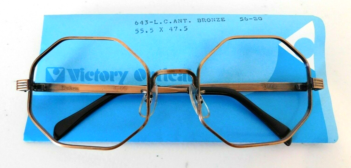 Vintage 5 Pc. Lot VICTORY OPTICAL 643-L.C. Ant. Bronze 56/20
