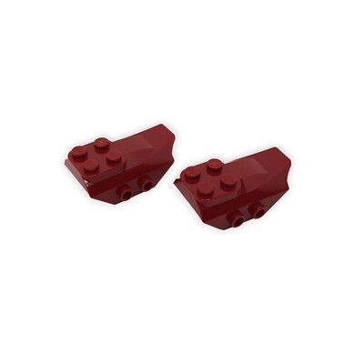 2 x Lego 79897 Bogenstein Slope 2x5 Noppen Dunkelrot Dark red Ersatz Neuware