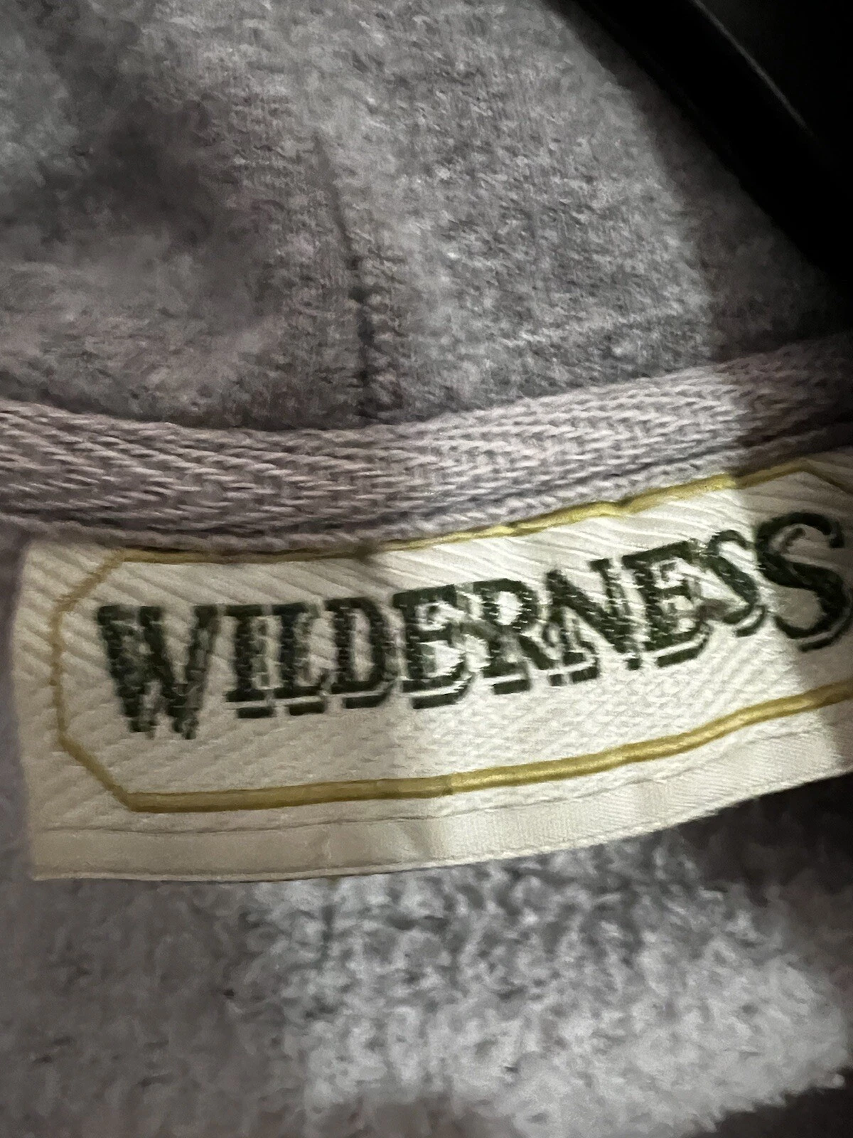 VETEMENTS Felpa con cappuccio vintage grigia Wilderness taglia large