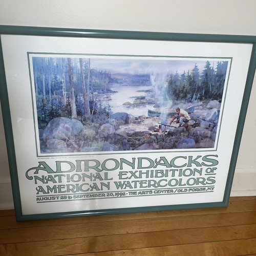 The Adirondacker Carlton Plummer Watercolor Framed Print 1992 Old Forge - Picture 11 of 12