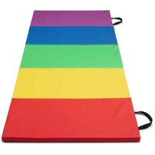 Gymnastics Mat 6.5'X2'X1.5" Folding Fitness Yoga Stretching Workout Tumble Mat