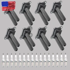 Ignition Coil & Platinum Spark Plug For Dodge RAM Charger Jeep Challenger UF504