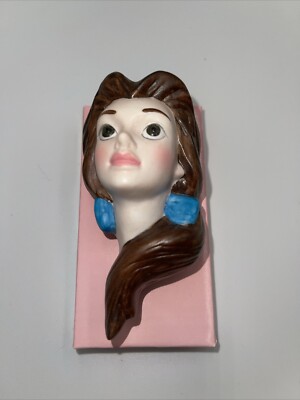 Belle Night Light Schmid Beauty & the Beast 1991 Disney Vintage Ceramic Figure
