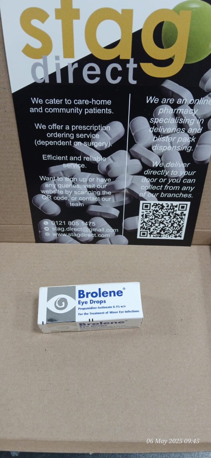 Brolene Eye Drops - Treatment of Minor Bacterial Eye Infections - 10ml