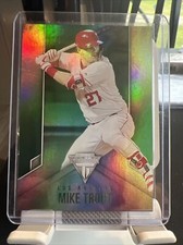 2020 Panini Chronicles Titanium Green parallel #1 Mike Trout Los Angeles Angels