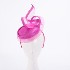 Womens Kentucky Derby Sinamay Fascinator Wedding Racing Hat Headpiece T433