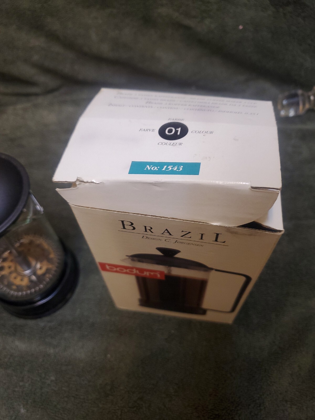 Bodum Brazil French Press Coffee & Tea Maker 12 oz Black #1543 Jorgensen NEW OTH