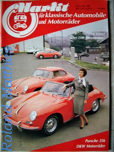 MARKT 5-84+PORSCHE 356+DKW MOTORRÄDER+LISTER-JAGUAR+GHIA AIGLE+BMW R 35
