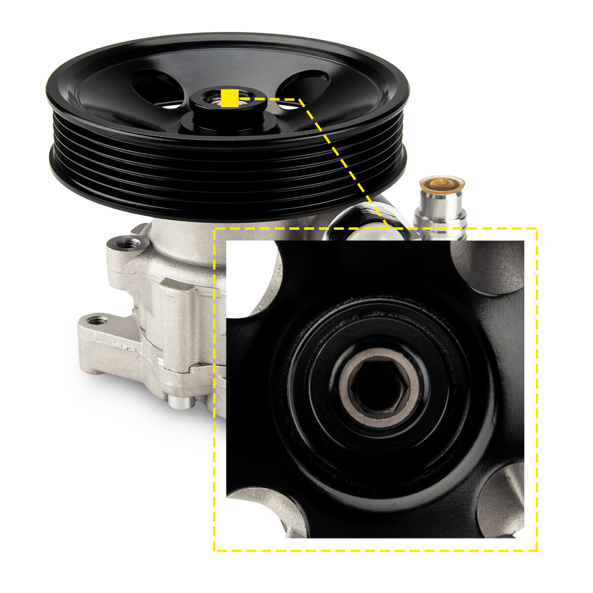 Power Steering Pump For Mercedes-Benz E-Class 210 (W/S) (1995-2003) 2.8 - Foto 7