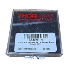 LA1270-C - N-BK7 Plano-Convex Lens, Ø18.0 mm, f = 25 mm, AR Coating: 1050 - 1700